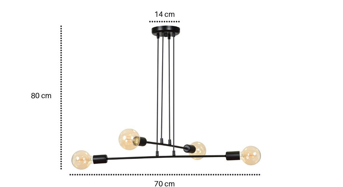 Emibig lampa Multipo 4 cena un informācija | Piekaramās lampas | 220.lv