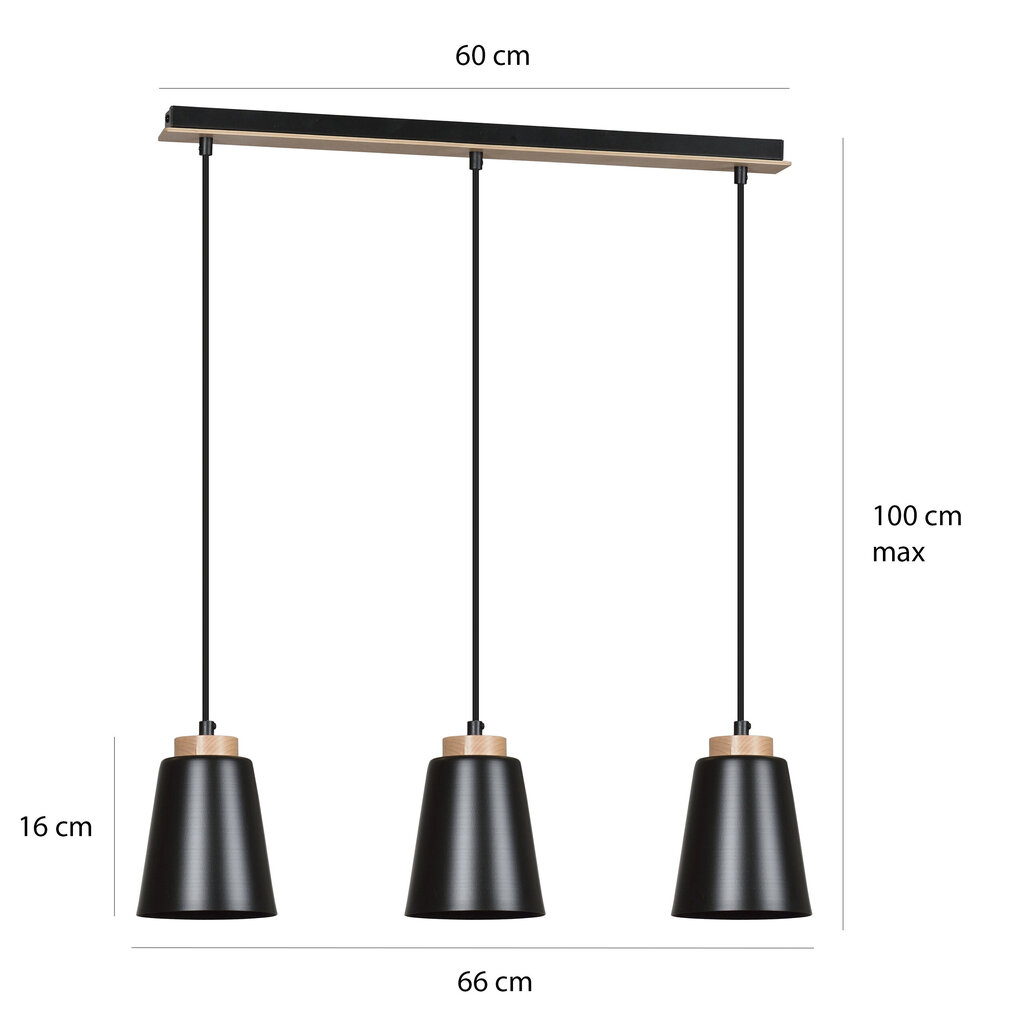 Emibig lampa Bolero 3 cena un informācija | Lustras | 220.lv