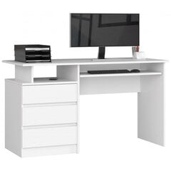 Письменный стол CLP 135, белый цена и информация | Компьютерные, письменные столы | 220.lv