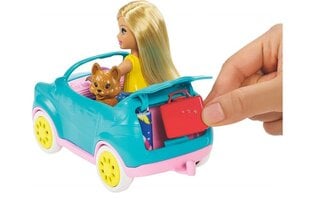 Lelle Čelsi ar draugiem un kemperi Barbie, FXG90 cena un informācija | Rotaļlietas meitenēm | 220.lv