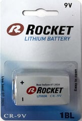 Rocket Lithium 9В батарейка, 1 шт. цена и информация | Батарейки | 220.lv