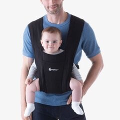 Bērnu ķengursoma ERGObaby Embrace, Pure Black цена и информация | Слинги, эргорюкзаки | 220.lv