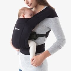 Bērnu ķengursoma ERGObaby Embrace, Pure Black цена и информация | Слинги, эргорюкзаки | 220.lv