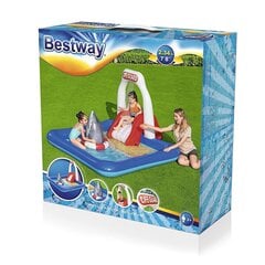 Piepūšamais baseins ar slidkalniņu Bestway Lifeguard, 2.34 m x 2.03 m x 1.29 m cena un informācija | Baseini | 220.lv