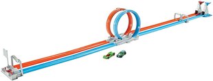 Трасса Две петли Hot Wheels, GFH85 цена и информация | Конструктор автомобилей игрушки для мальчиков | 220.lv