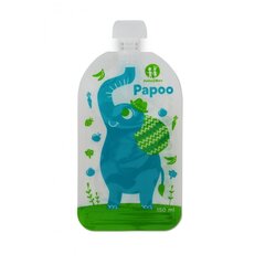 Многоразовые мешочки для еды Papoo Elephant, 6 шт., 901807 цена и информация | Детская посуда, контейнеры для молока и еды | 220.lv