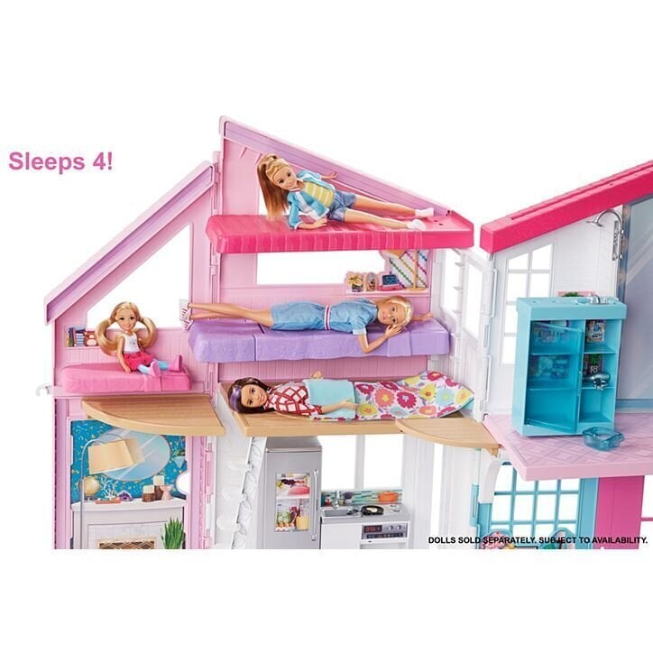 Lelles Barbie māja Malibu, FXG57 cena un informācija | Rotaļlietas meitenēm | 220.lv