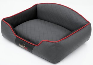 Hobbydog guļvieta Elite XXL, pelēka/melna, 110x85 cm cena un informācija | Suņu gultas, spilveni, būdas | 220.lv