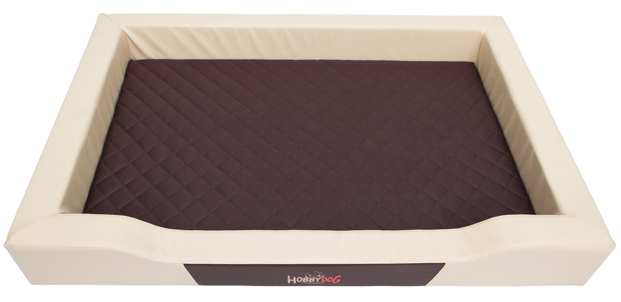 Hobbydog guļvieta Deluxe L, smilšu/brūnas krāsas, 75x50 cm cena un informācija | Suņu gultas, spilveni, būdas | 220.lv