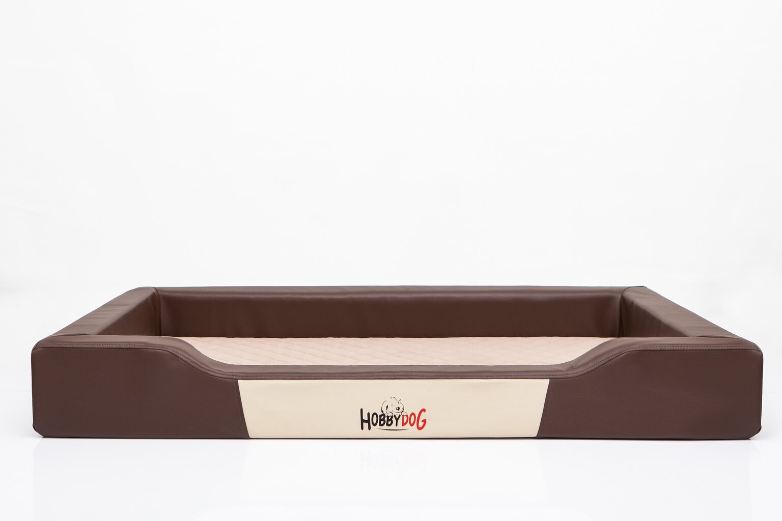 Hobbydog guļvieta Deluxe XL, brūnas/smilšu krāsas, 93x62 cm cena un informācija | Suņu gultas, spilveni, būdas | 220.lv