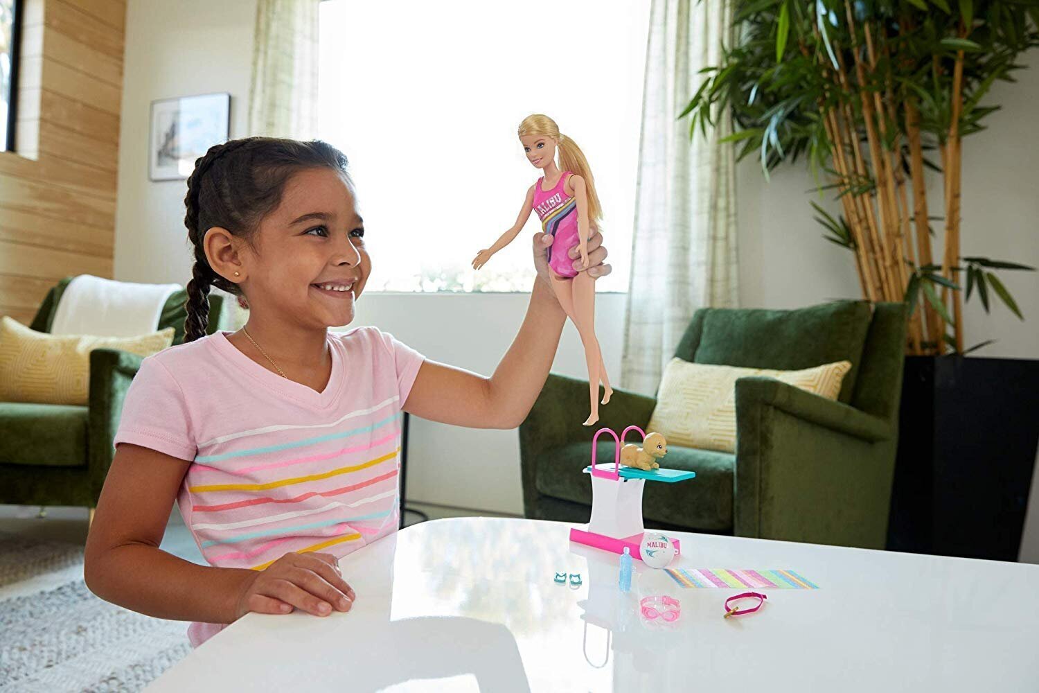 Lelle Barbie peldētāja, GHK23 cena un informācija | Rotaļlietas meitenēm | 220.lv