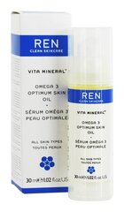 Mitrinoša eļļa sejai Ren Vita Mineral Omega 3 Optimum Skin 30 ml cena un informācija | Serumi sejai, eļļas | 220.lv