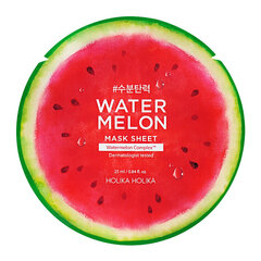 Mitrinoša sejas maska ar arbūzu ekstraktu Holika Holika Watermelon 25 ml cena un informācija | Sejas maskas, acu maskas | 220.lv