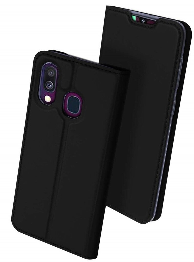 Dux Ducis Premium Magnet Case Grāmatveida Maks Telefonam Samsung A405 Galaxy A40 Pelēks cena un informācija | Telefonu vāciņi, maciņi | 220.lv