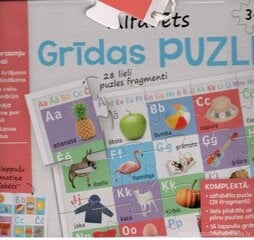 Grīdas puzle alfabēts цена и информация | Книжки - раскраски | 220.lv