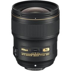 Nikon AF-S NIKKOR 28mm f/1.4E ED cena un informācija | Objektīvi | 220.lv