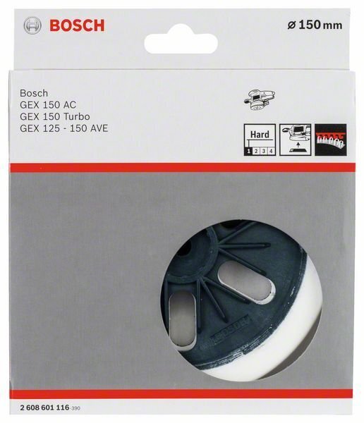 Slīpēšanas pamatne ekscentriskajai slīpmašīnai Bosch 150mm cena un informācija | Slīpmašīnas | 220.lv