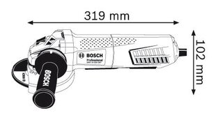 Угловая шлифовальная машина Bosch GWS 15-125 CIEP Professional 1500Вт (0601796202) цена и информация | Шлифовальные машины | 220.lv
