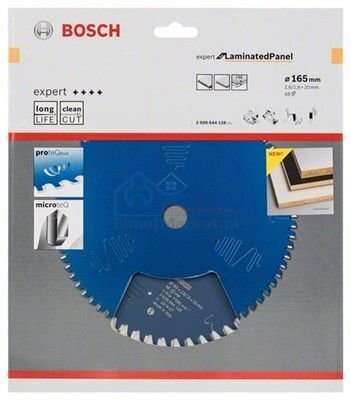 Griešanas disks Bosch Expert for Laminated Panel 165 x 20 x 2,6 mm цена и информация | Slīpmašīnas | 220.lv