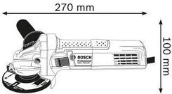 Elektriskā leņķa slīpmašīna Bosch 125mm GWS 750 S 750W cena un informācija | Slīpmašīnas | 220.lv