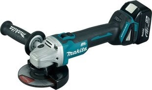 Аккумуляторная угловая шлифовальная машина Makita 125мм 18В (DGA504RTJ) цена и информация | Шлифовальные машины | 220.lv