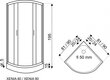 Dušas kabīne Kerra Xenia Duo 90 ar paliktni цена и информация | Dušas kabīnes | 220.lv