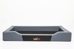 Hobbydog лежак Deluxe XXL, серый/черный, 93x62 см цена и информация | Лежаки, домики | 220.lv