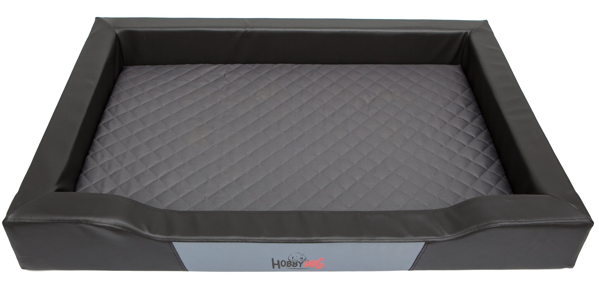 Hobbydog guļvieta Deluxe XL, melna/pelēka, 93x62 cm cena un informācija | Suņu gultas, spilveni, būdas | 220.lv