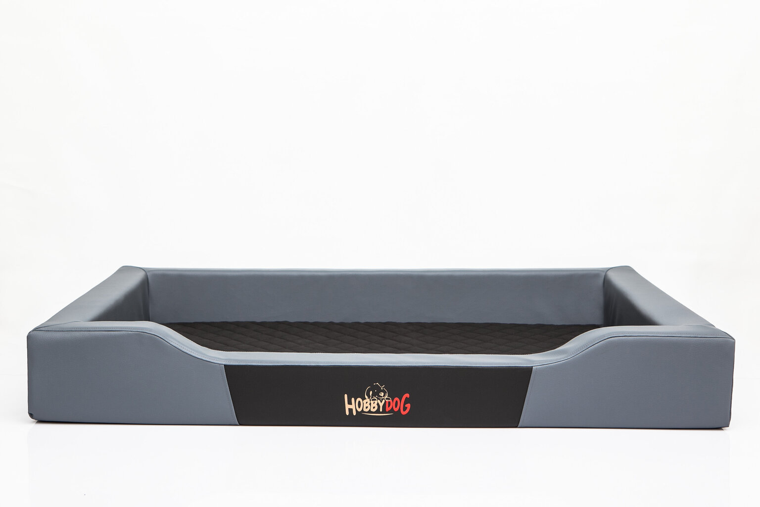 Hobbydog guļvieta Deluxe L, pelēka/melna, 75x50 cm cena un informācija | Suņu gultas, spilveni, būdas | 220.lv