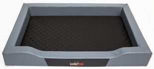 Hobbydog лежак Deluxe L, серый/черный, 75x50 см цена и информация | Лежаки, домики | 220.lv