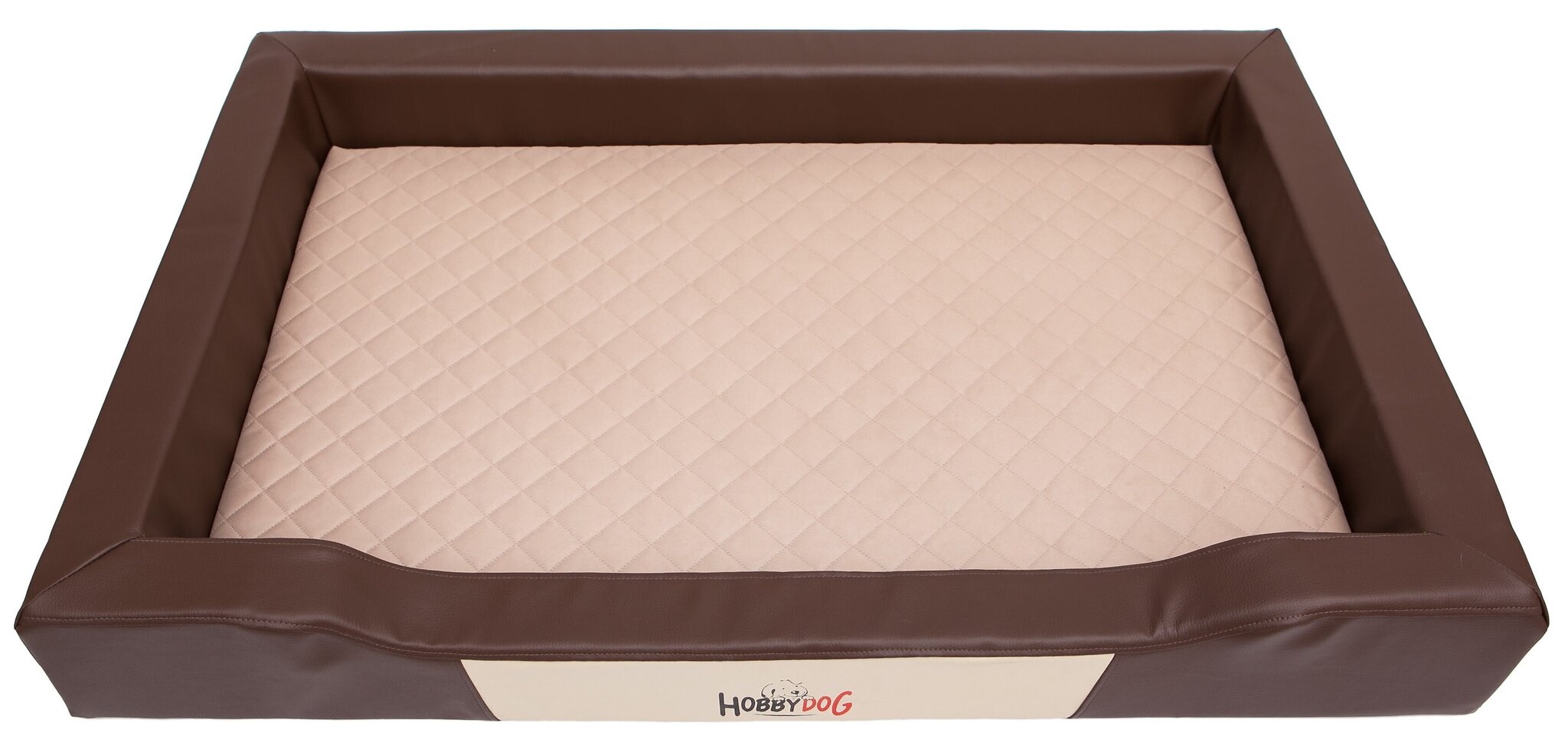 Hobbydog guļvieta Deluxe L, brūnas/smilšu krāsas, 75x50 cm cena un informācija | Suņu gultas, spilveni, būdas | 220.lv