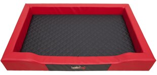 Hobbydog guļvieta Deluxe L, sarkana/melna, 75x50 cm cena un informācija | Suņu gultas, spilveni, būdas | 220.lv