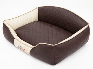 Hobbydog лежак Elite L, песочный/коричневый, 65x50 см цена и информация | Лежаки, домики | 220.lv
