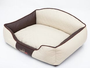 Hobbydog лежак Elite L, песочный/коричневый, 65x50 см цена и информация | Лежаки, домики | 220.lv