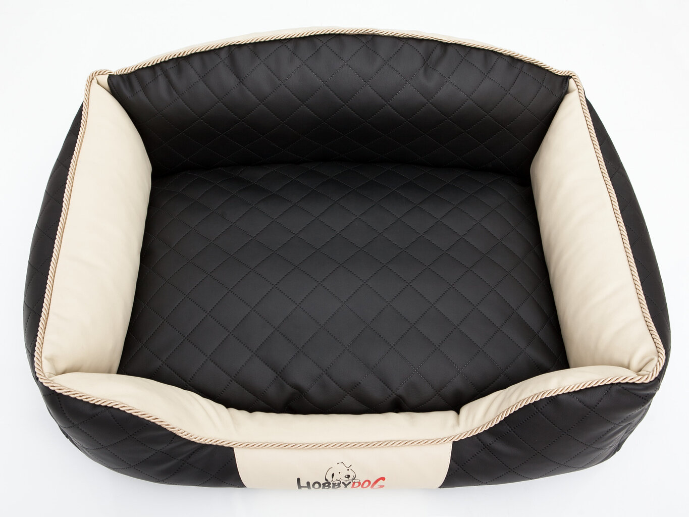 Hobbydog guļvieta Elite XXL, melna/smilšu krāsas, 110x85 cm cena un informācija | Suņu gultas, spilveni, būdas | 220.lv