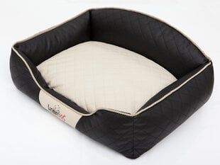 Hobbydog guļvieta Elite L, melnas/smilšu krāsas, 65x50 cm cena un informācija | Suņu gultas, spilveni, būdas | 220.lv