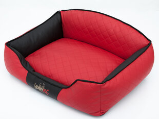 Hobbydog лежак Elite XXL, черный/красный, 110x85 см цена и информация | Лежаки, домики | 220.lv