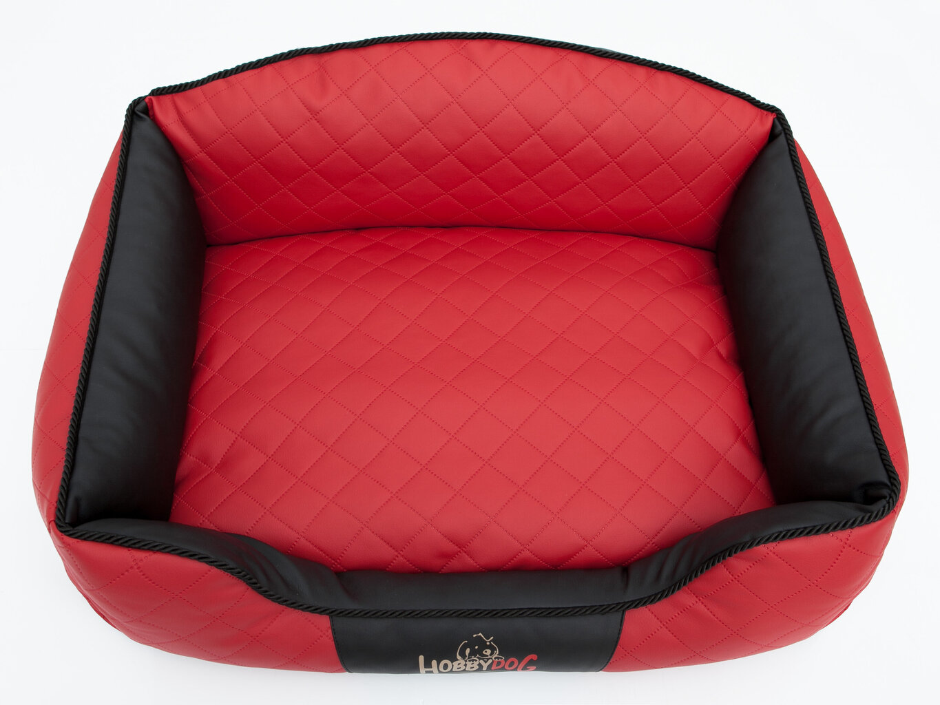 Hobbydog guļvieta Elite XL, sarkana/melna, 84x65 cm cena un informācija | Suņu gultas, spilveni, būdas | 220.lv