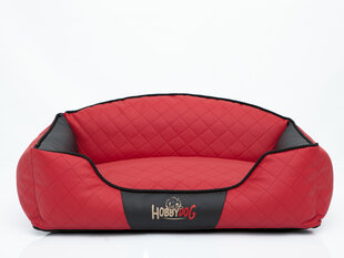 Hobbydog лежак Elite L, красный/черный, 65x50 см цена и информация | Лежаки, домики | 220.lv