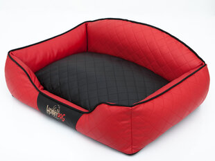 Hobbydog лежак Elite XXL, черный/красный, 110x85 см цена и информация | Лежаки, домики | 220.lv