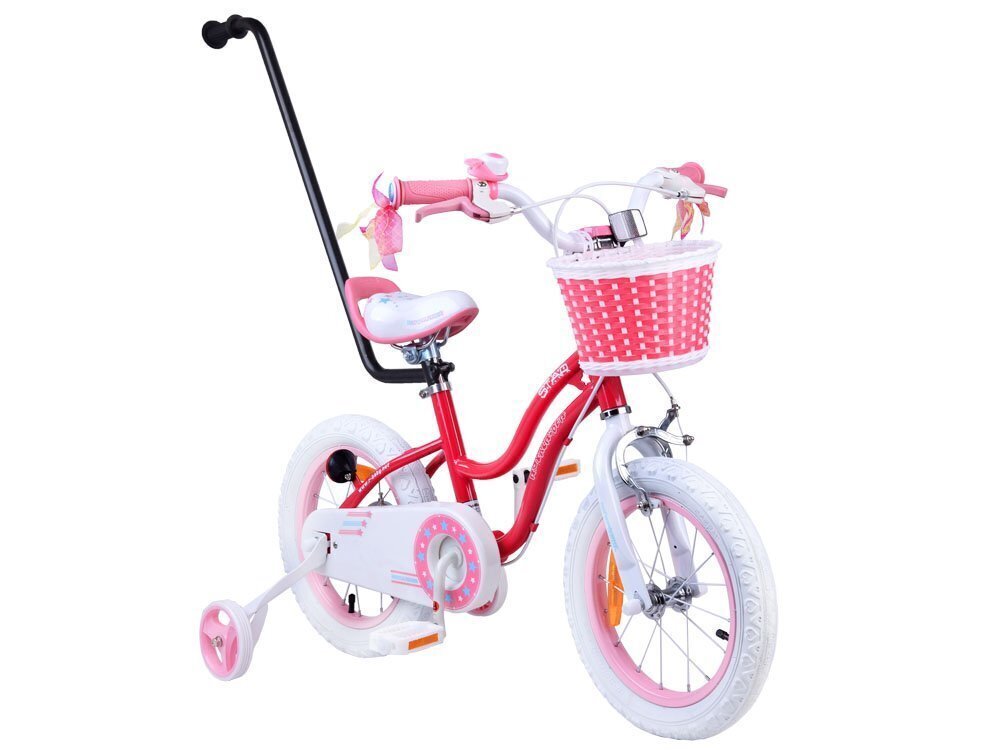 Velosipēds bērniem ROYALBABY Star Girl 14" rozā цена и информация | Velosipēdi | 220.lv