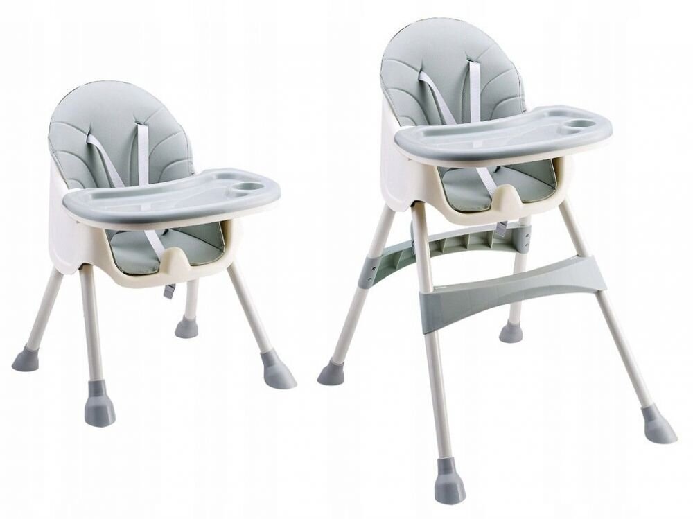 Bērnu barošanas krēsls EcoToys 2 in 1, zils cena un informācija | Barošanas krēsli | 220.lv