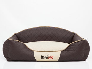 Hobbydog лежак Elite XXL, коричневый/песочный, 110x85 см цена и информация | Лежаки, домики | 220.lv