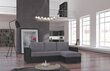 Universāls stūra dīvāns Newark, pelēks/melns цена и информация | Stūra dīvāni | 220.lv