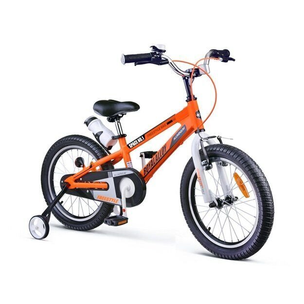 Velosipēds bērniem ROYALBABY Space 18" oranžs cena un informācija | Velosipēdi | 220.lv