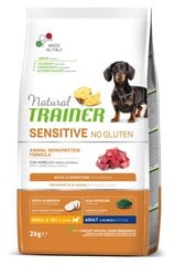 Natural trainer sensitive no gluten adult mini lamb -безглютеновый сухой корм с ягненком для взрослых собак мелких пород с чувствительным пищеварением 2 kg цена и информация |  Сухой корм для собак | 220.lv