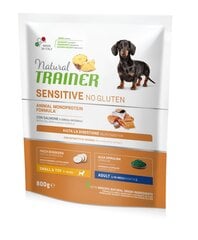Natural Trainer Sensitive No Gluten mazas un ļoti mazas šķirnes suņiem ar lasi 0,8kg cena un informācija | Sausā barība suņiem | 220.lv