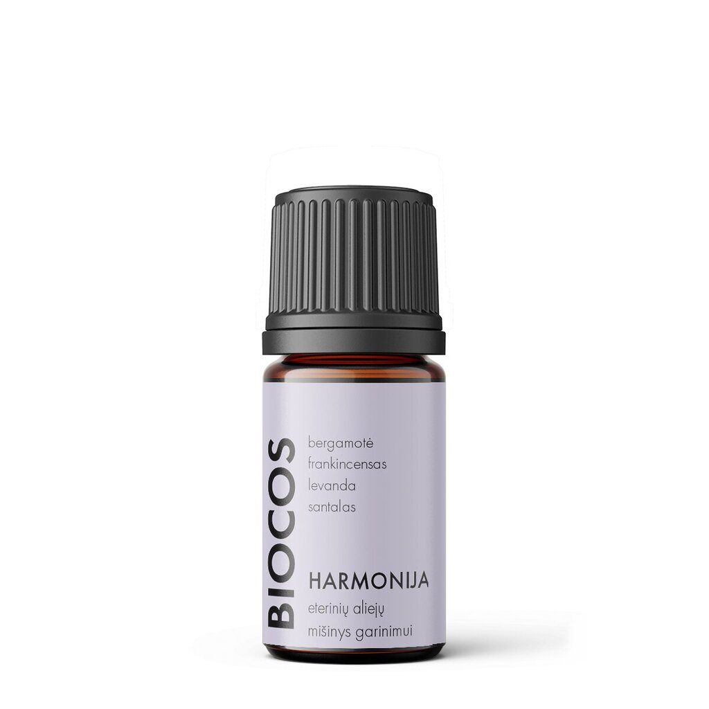 HARMONIJA 100% dabīgu ēterisko eļļu aromterapijas maisījums BIOCOS, 10 ml. цена и информация | Ēteriskās eļļas, kosmētiskās eļļas, hidrolāti | 220.lv