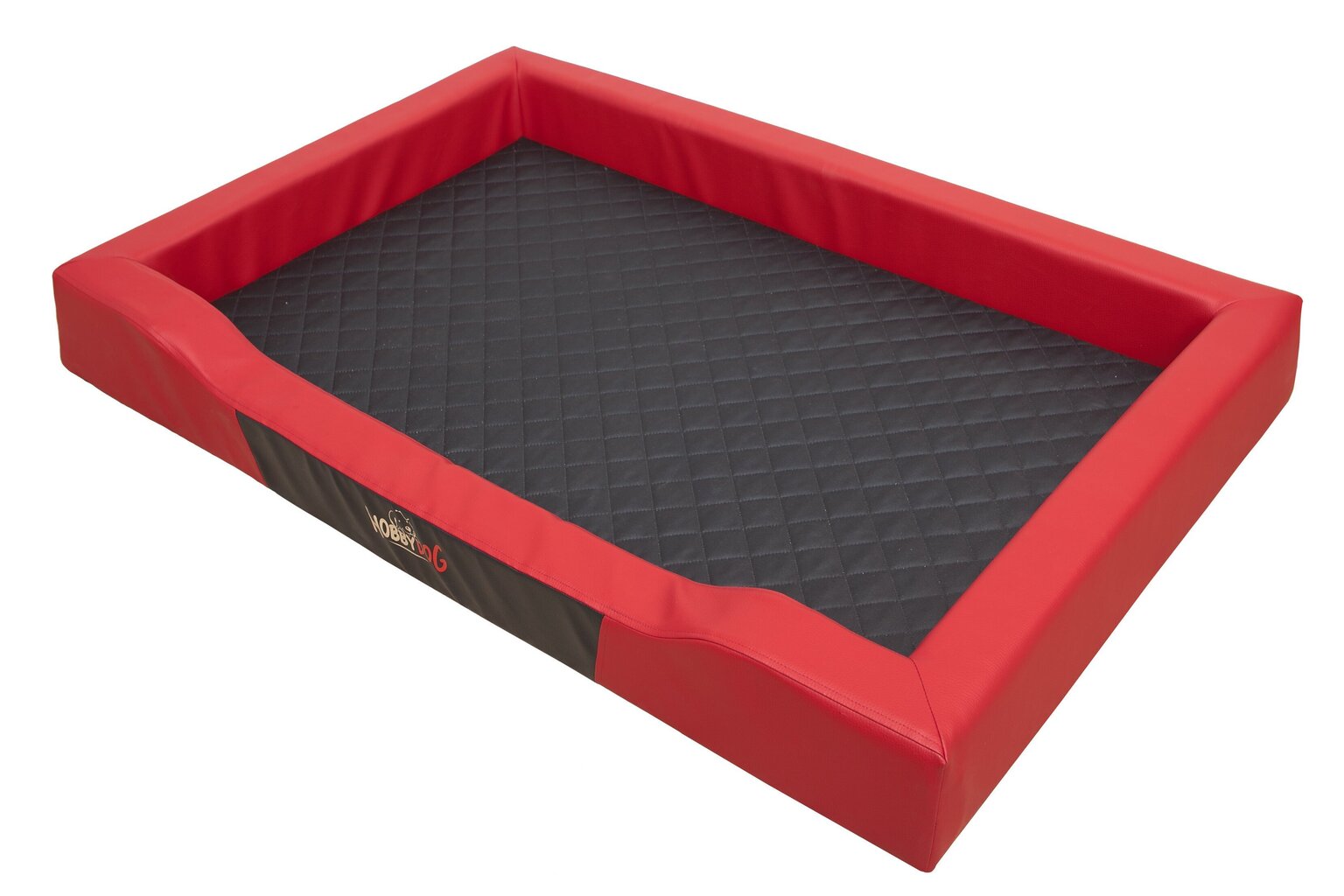 Hobbydog guļvieta Deluxe XL, sarkana/melna, 93x62 cm цена и информация | Suņu gultas, spilveni, būdas | 220.lv