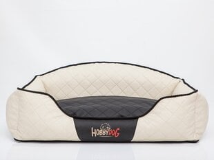 Hobbydog лежак Elite L, песочный/черный, 65x50 см цена и информация | Лежаки, домики | 220.lv